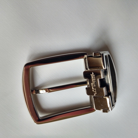 NWB S.T. DUPONT NAVY- GREY 35 mm REVERSIBLE BELT - Picture 4 of 7